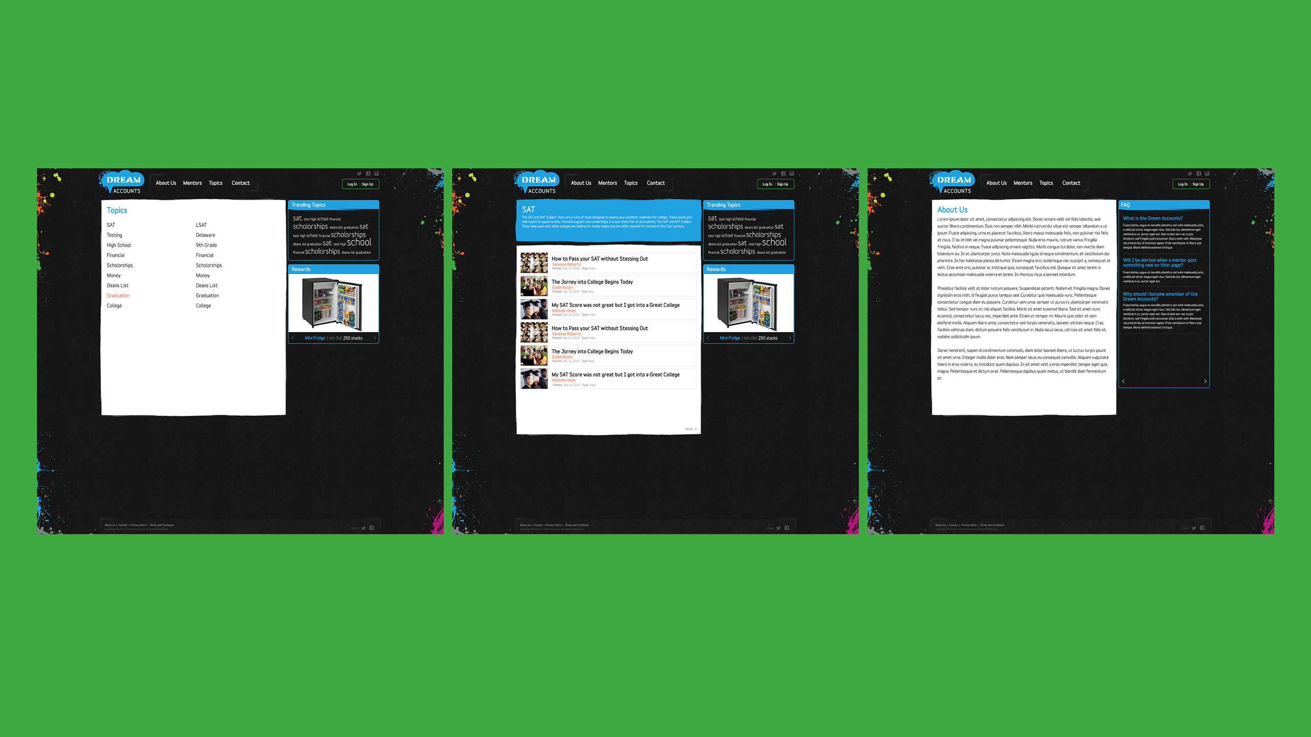 Education platform — goal setting