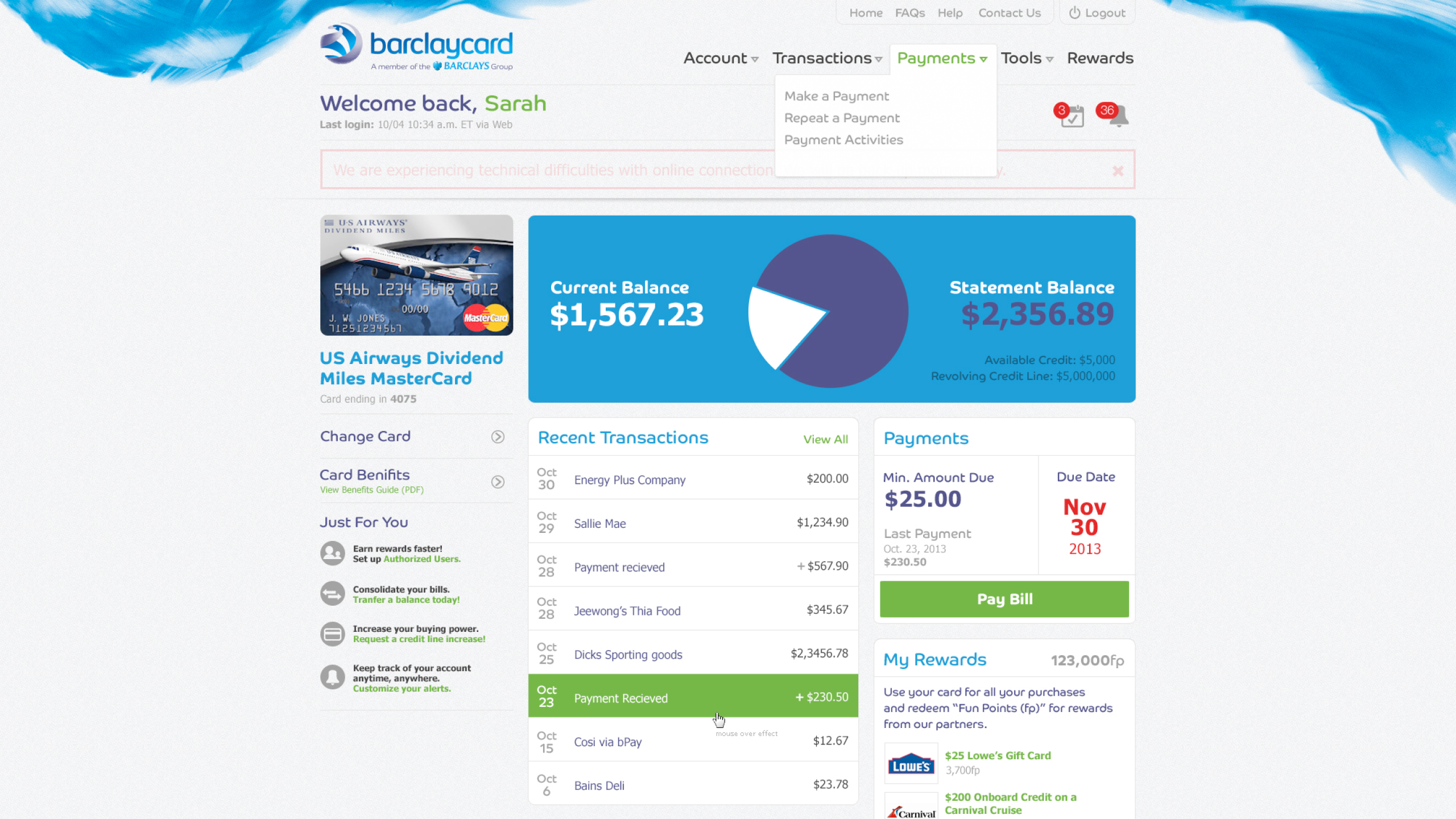 Account management — settings