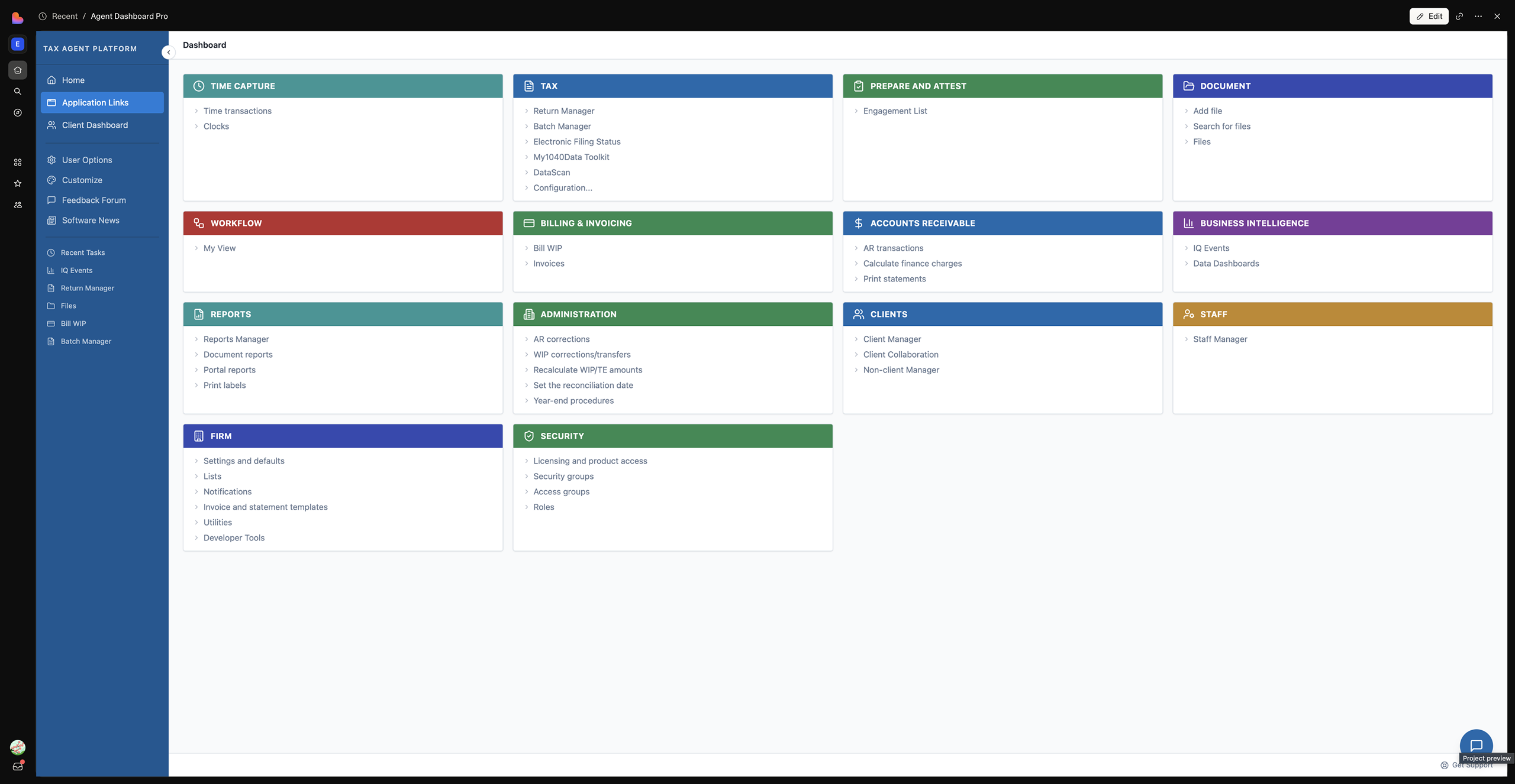 Home screen — AI builder variation 3