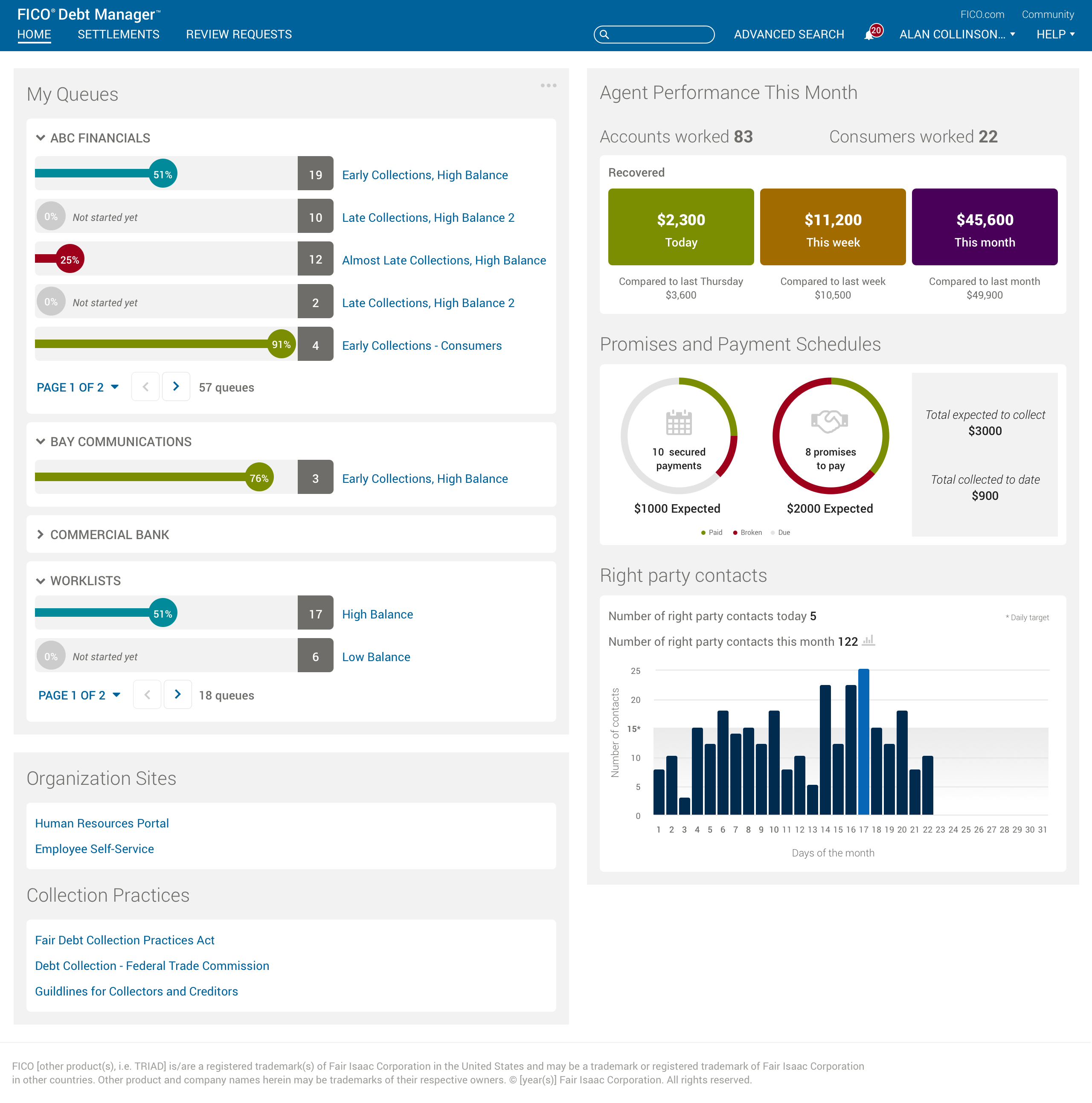 Debt Manager — Home Dashboard, polished Sketch design