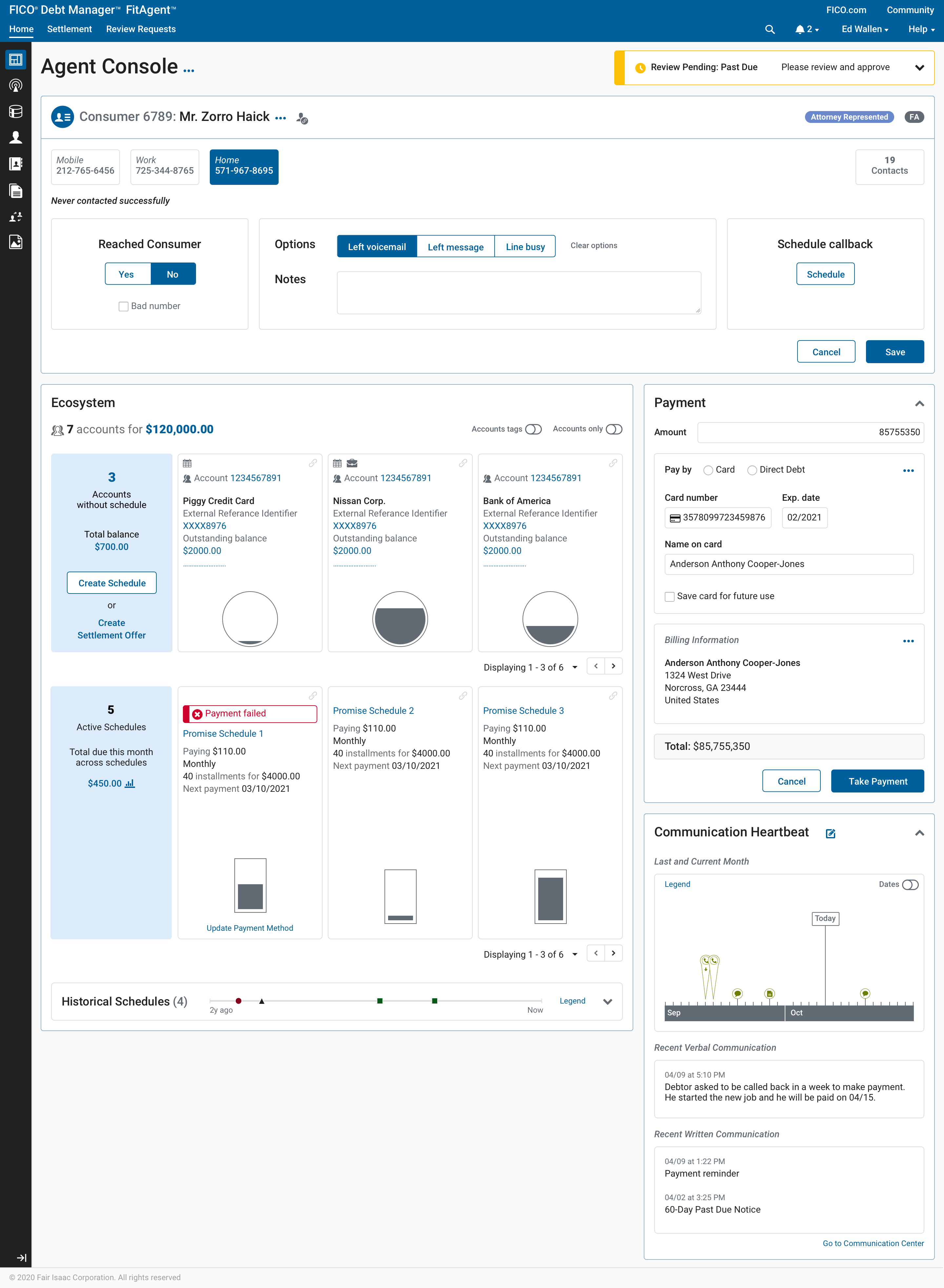 Debt Manager FitAgent — Agent Console