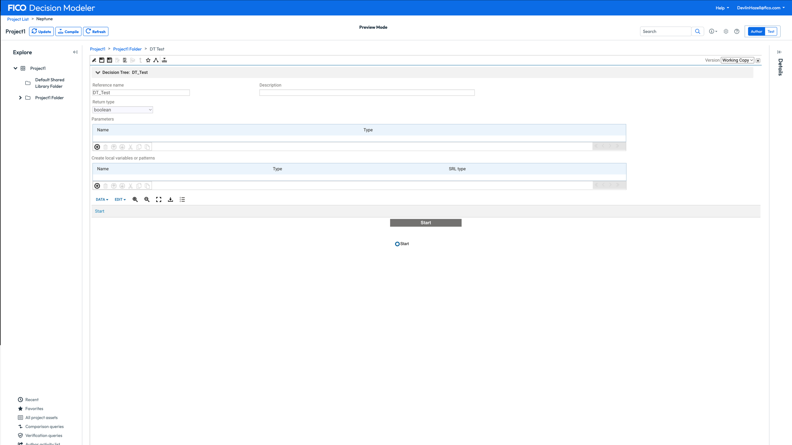Decision Modeler — final state