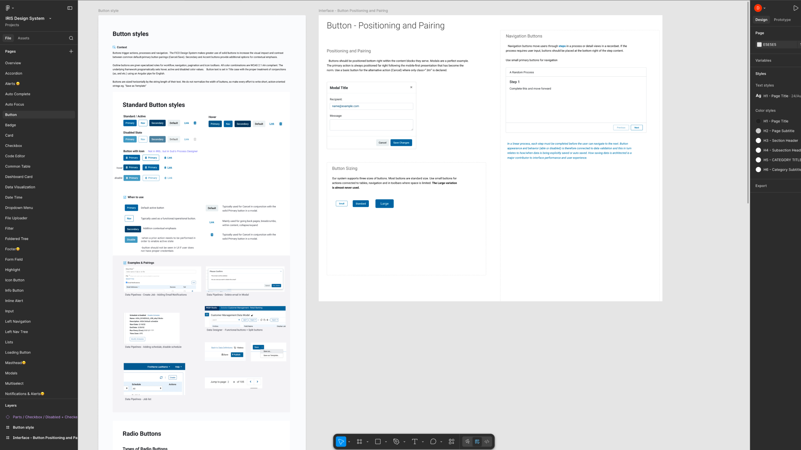 IRIS Figma component library