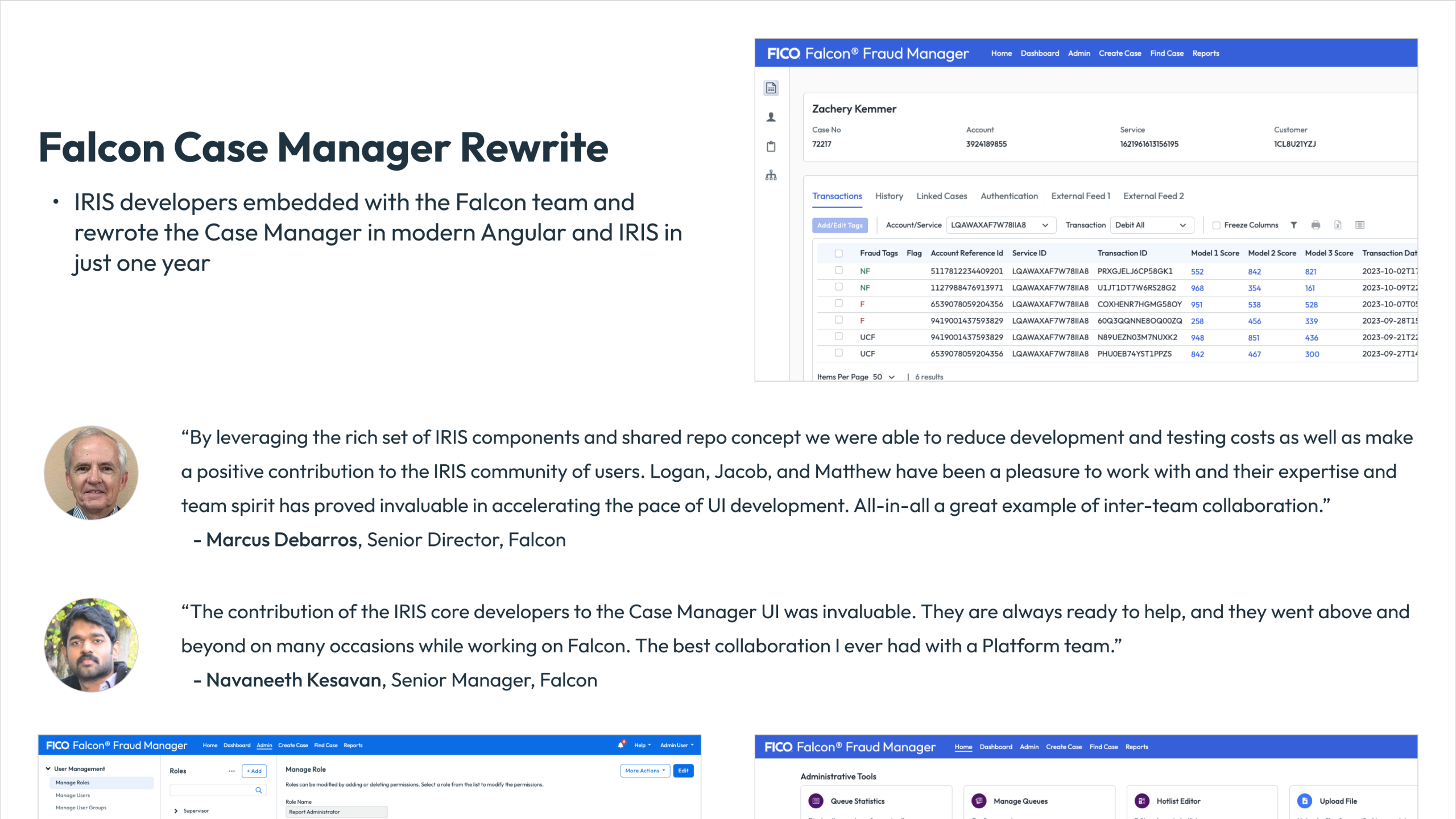 IRIS in production — FICO Platform